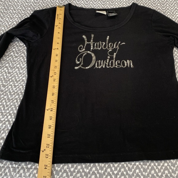 ⚡️Last days! Harley Davidson Black Long Sleeve Tee L - Picture 6 of 7